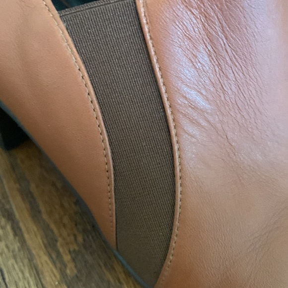 Walter Steiger Vintage Handmade Cognac Leather Slip-On Sz 37.5 Italy Western - Picture 3 of 12